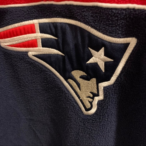 NFL Patriots fleece zipper pull over plus size 4X - Picture 3 of 12